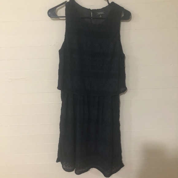 Lucky Brand Fringe Layered Mini Shift Dress SZ S - Picture 2 of 10